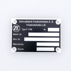 k typenschilder aus aluminium aluminiumschilder eloxiert 14