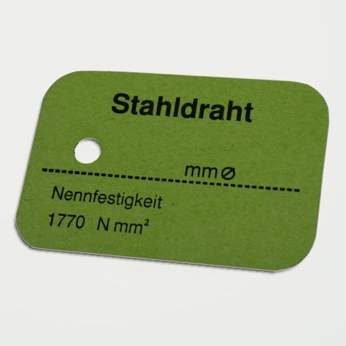 Hangtags aus Metall beschreibbar